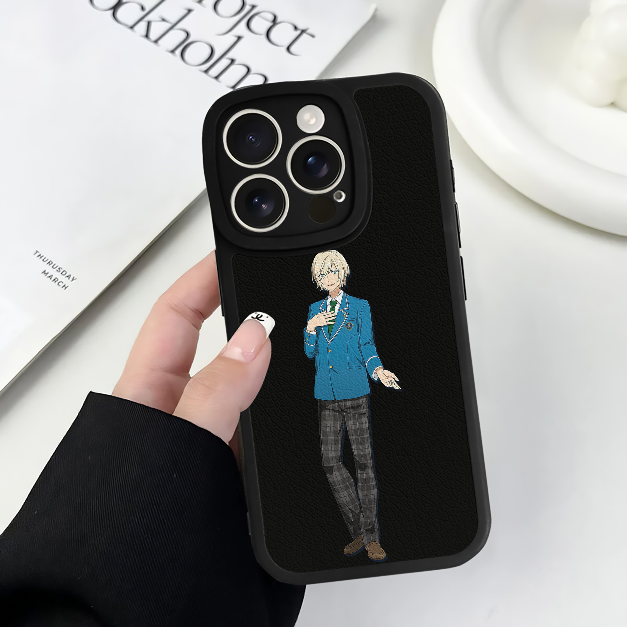 （画像用） あんさんぶるスターズ! Ensemble Stars 【iPhone 16シリーズ対応】シリコンスマホケース（レザー調） 材質：シリコン